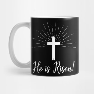 He is Risen Shirt Resurrection Christian Easter Mug